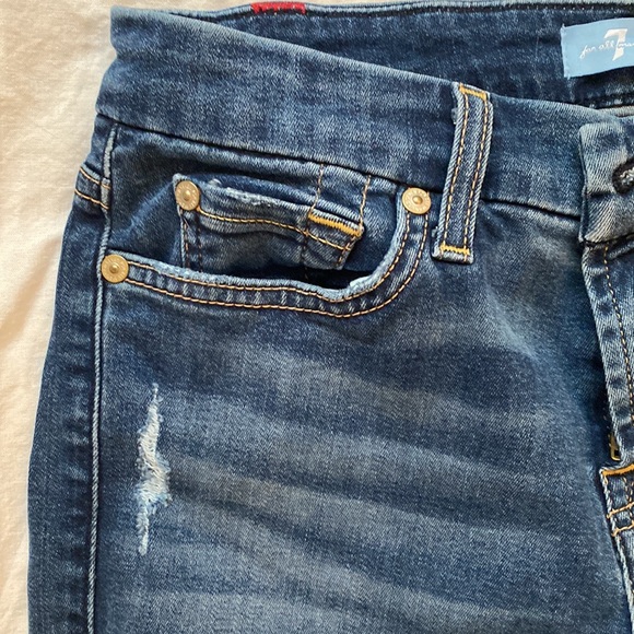7 For All Mankind skinny ankle jean women size 25 - Picture 6 of 9